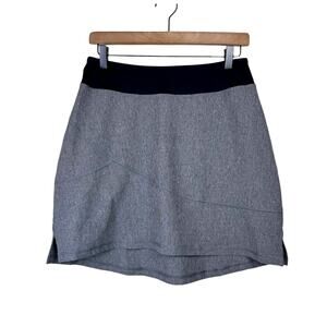 Garneau Bormio Gray UPF 50 Moisture Wicking Pull On Cycling Athleisure Skirt